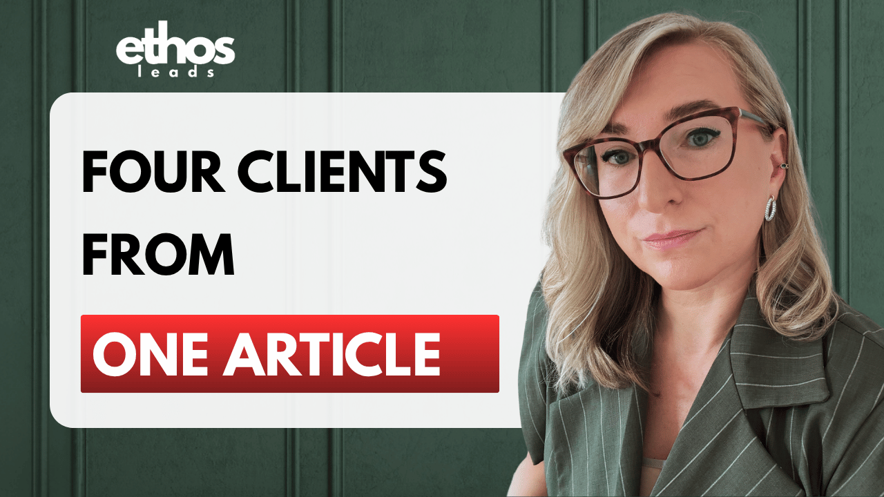 Small Law Firm Marketing: One Article, Four clients