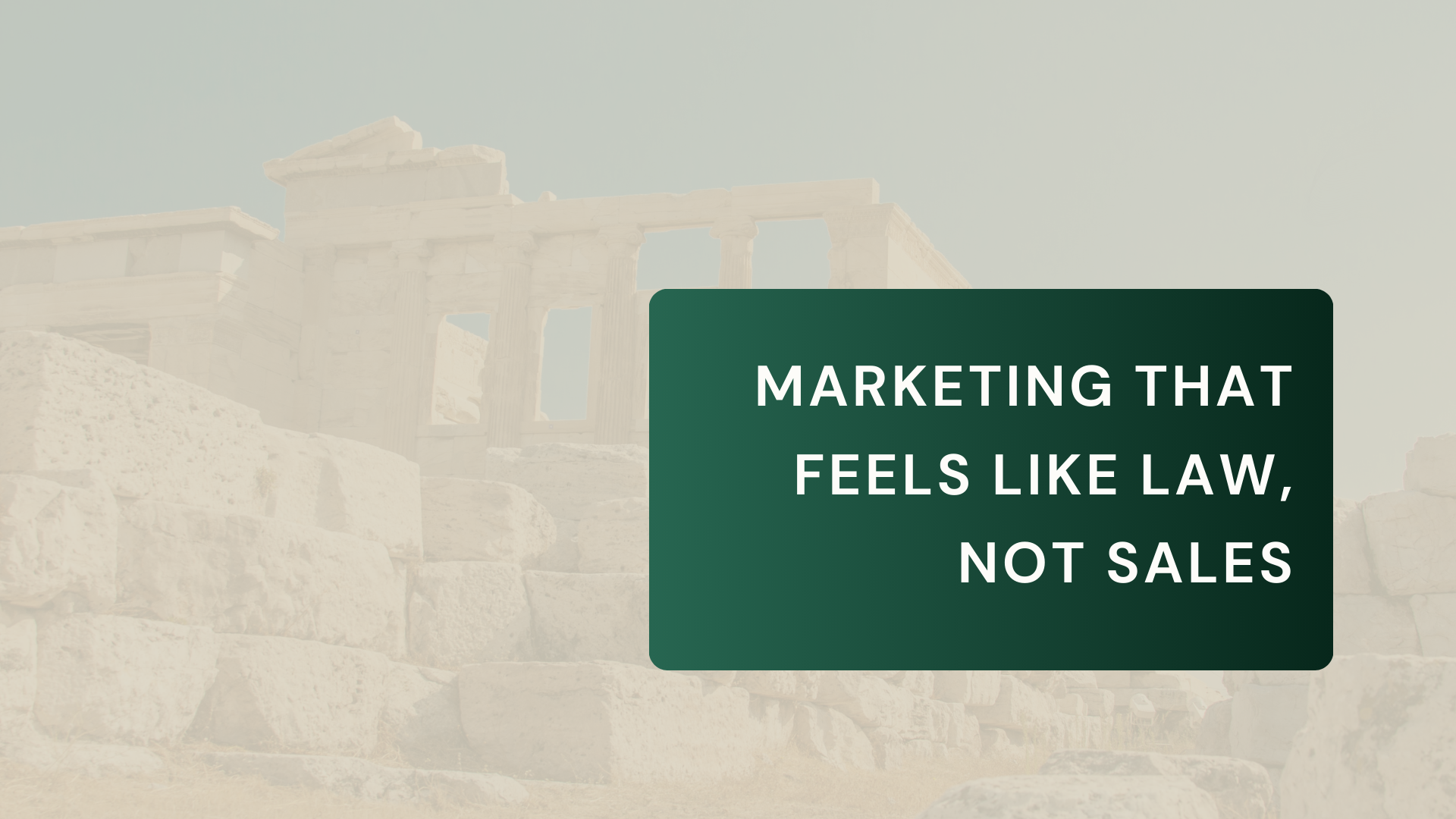 Marketing That Feels Like Law, Not Sales: How Solo Lawyers Can Grow Without Feeling Fake