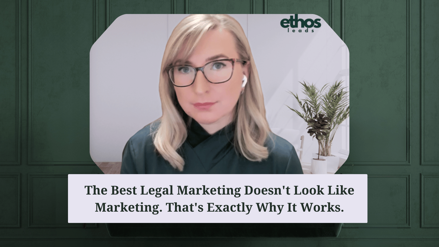 The Best Legal Marketing Doesn't Look Like Marketing. That's Exactly Why It Works.